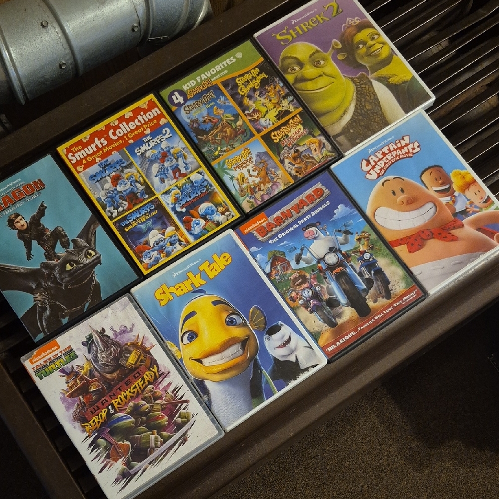 DreamWorks, WB's, Nickelodeon/Universal Animation Kids and Family DVDs
